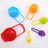 Suministro Transfronterizo de Juego de Cucharas Medidoras para Hornear de 6 Piezas, Cucharas Medidoras de Plástico Creativas DIY Arcoíris con Escala, Tazas Medidoras y Cucharas Medidoras para Leche en Polvo
