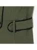 Para Marca Top sin Espalda Moda Estilo Europeo y Americano Transfronterizo Ropa para Mujer Aliexpress Más Vendido Cuello Halter Verde Militar Dulce y Fresco Za