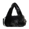 Bolso de felpa para mujer, 202 nuevo estilo, bolso de hombro versátil y lindo para otoño e invierno, bolso cruzado esponjoso
