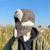 Gorro Lei Feng Gorro de Invierno para Hombre Protección Auditiva de Invierno para Hombre Cortavientos Gorro de Algodón del Noreste Máscara para el Frío Cubierta para la Cabeza de Batería para Ciclismo