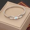 Nueva Joyería Transfronteriza, Pulsera de Ojo con Goteo de Aceite, Pulsera Personalizada de Acero Inoxidable, Pulsera de Corazón de Moda B441