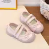 Sandalias para Niña 2026 Verano Nuevos Zapatos Deportivos de Princesa para Niña con Punta Cerrada Malla Moño Suela Suave Zapatos de Malla
