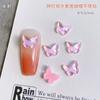 Celebridad en línea chica bonita luna parche para uñas joyería Estrella Mariposa estrella Mocha K9 cristal plano uña Diamante