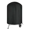 Cubierta redonda para barbacoa 420D cubierta exterior para parrilla de barbacoa cubierta de tela para muebles a prueba de lluvia a prueba de polvo parasol cubierta para barbacoa