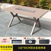Mesa para Barbacoa al Aire Libre, Mesa y Sillas para Patio al Aire Libre, Mesa y Sillas de Ocio para Villa, Estufa de Té, Estufa para Barbacoa, Mesa y Sillas para Balcón de Terraza