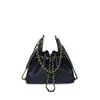 Bolso Hobo de Cordón con Estampado de Rombos para el Día a Día, Bolso de Hombro con Cadena Estilo Chanel, Bolso Grande de Moda y Versátil para el Trabajo