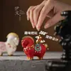 Adorno de Mascota de Té para Enriquecerse Rápidamente, Caballo Tang Giratorio Coleccionable, Decoración de Mesa de Té Estilo Chino que Atrae la Fortuna, Accesorios para Juego de Té