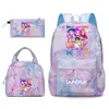 Mochila Transfronteriza Modelo Nuevo N, Mochila Escolar Estilo Universitario para Estudiante de Primaria, Mochila de Viaje Set de Tres Piezas