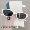 P1357 Gafas de Sol Cat-Eye Europeas y Americanas Transfronterizas Montura Pequeña Gama Alta Sombrilla Anti-UV Tendencia de Moda para Mujer Disparo Callejero