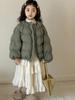Chaqueta de plumas para niña Little Red Fish Abrigo de moda de invierno para niños 2026 Invierno Blanco Plumón de pato Engrosado Cálido Superior Moderno