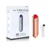 Ovo vibratório em formato de bala recarregável por USB com controle remoto por aplicativo móvel, plug anal para autoprazer e massagem feminina