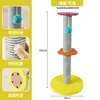 Arranhador de gato feito de sisal, durável e que não solta fiapos, brinquedo para gato para autoentretenimento e alívio do tédio, estrutura vertical de escalada para gatos com placa de arranhar integrada