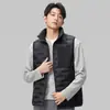 Chaleco de Plumas Nuevo Invierno 2025 Moda Unisex Tendencia Chaqueta con Cuello Alto Chaleco Cálido Acolchado