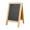 Cavalete de Mesa Dobrável Transfronteiriço Quadro Negro Pequeno Madeira Maciça Pura Quadro Branco Magnético Dupla Face Quadro de Mensagens para Ensino Infantil Atacado