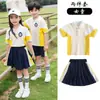 Uniforme escolar primario uniforme de clase chaqueta uniforme tres piezas primavera y otoño casual estilo universitario uniforme secundaria jardín de infantes uniforme de jardín