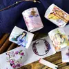 Fábrica de Impresión de Dongguan Cinta Washi Personalizada para Regalo con Diseño Básico de Animales en Degradado, Cinta para Diario con Estampado Dorado, Dibujos Animados de Anime