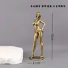 Figura Creativa de Niña de Latón para Mesa de Café, Piel Hermosa, Apariencia Deslumbrante, Piernas Largas, Figura Atractiva, Modelo Sexy Pequeño Regalo