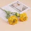 Flores Artificiais Guirlandas de Três Cabeças Flor de Peônia Aveludada Mão Flor de Casamento Material Flor de Orientação de Estrada Arranjo de Flores Decoração de Mesa Doméstica Floricultura