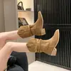 Botas de Salto Bloco 2026, Estilo Coreano, Salto Alto Marrom Elegante, Novas Botas Curtas Vintage para Mulheres, Botas Martin Versáteis, Botas Slim para Mulheres
