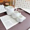 Jarra de Leche de Cerámica para Cafeterías, Salsa para Bistec Estilo Occidental, Jarra para Salsa con Pico, Mini Jarra de Leche, Lechera con Pico