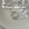 Anillo ovalado de nácar blanco con diseño de nicho de estilo frío en plata de ley S925, asimétrico, para dedo índice, estilo exquisito.
