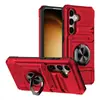 Para funda de teléfono móvil Samsung S24FE S23Ultra tarjeta A35 coche magnético A15 cubierta protectora gruesa en las cuatro esquinas