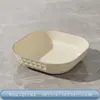 Fabricante Personaliza Platos con Forma de Hueso de Color Crema con Patrones de Diamantes, Platos para Frutas para Guardar Dulces, y Admite Impresión de Logotipos y Personalización en Pequeñas Cantidades