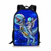 Astronauta Estudiante de primaria Astronauta 44cm 17 pulgadas Bolso de hombro para niños DIY Estampado completo Moda Una generación de cabello