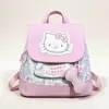 Mochila de Ombro Portátil de Pelúcia Gatinho Hello Kitty Coração de Menina Mochila Fofa de Rua Presente