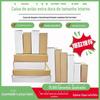 Caixa Quadrada para Avião Tamanho Interno Fabricante de Dongguan Pronta Entrega Direta Amazon Embalagem de Comércio Exterior Roupa Papel