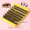 Popular Transfronteiriço 270 Cachos Curvatura D Cílios Postiços de Cacho Único 60D100Ddiy Segmentado Auto-Enxerto Cabelo Natural Espesso