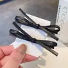 Pinza para el Cabello con Lazo de Cuero Estilo Coreano para Mujer Pin Simple de Una Palabra Pinza para Flequillo Lateral Pinza Lateral Pinza de Pico de Pato para Cabello Suelto Accesorios para el Cabello