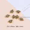 Aleación de Oro Retro Flor de Loto de Cinco Pétalos Círculo de Perlas Qiankun Pulsera Collar DIY Hecho a Mano Accesorios de Joyería de Aleación Venta al por Mayor