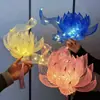 Novo Estilo Lâmpada de Lótus Flutuante Estilo Antigo Kit de Material DIY Feito à Mão Adereço de Foto Cosplay Hanfu Presente para Namorada ou Melhor Amiga