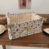 Cesta de Almacenamiento de Oso Estilo Coreano Hecha a Mano Acolchada Linda Cesta de Almacenamiento para Snacks del Hogar Cesta Pequeña de Almacenamiento para Artículos Varios de Escritorio
