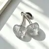 Nuevo colgante de cereza acrílica de aleación tridimensional Accesorios de joyería DIY para pendientes, pulseras, llaveros y colgantes al por mayor