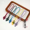 Datura Nó Chinês Artesanal DIY Cordão para Pingente de Borla Estilo Chinês Utensílio de Jade Wenwan Corda para Pegar na Mão Ornamento Cabeça de Pingente