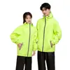 Conjunto de Impermeable y Pantalones de Lluvia Ultradelgados para Hombres y Mujeres, Impermeable de Cuerpo Completo para Exteriores, Tipo Dividido, Impermeable para Ciclismo en Vehículo Eléctrico