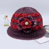 Gorro de lana de otoño e invierno para mediana edad, gorro de invierno con forro polar cálido para niños, gorro de abuela para personas mayores, suegra, señora mayor 60-70-80 años