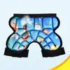 Pantalones de Esquí para Patinaje sobre Ruedas para Niños Engrosados Protectores Anticaídas para Patinaje sobre Ruedas Relleno para Cadera en stock