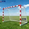 Portería de Fútbol de Aleación de Aluminio con Ruedas, Móvil para Competición y Entrenamiento, Red de Fútbol Equipo de Fitness