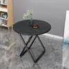 Mesa plegable cuadrada larga Mesa plegable Mesa de comedor para el hogar Mesa redonda simple para el hogar Casa de alquiler Puesto exterior portátil para comer