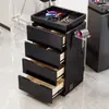 Nuevo Gabinete de Herramientas para Barbería Gabinete para Salón de Peluquería Carrito Móvil No Requiere Ensamblaje Gabinete de Almacenamiento de Herramientas Móvil de Madera Maciza
