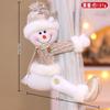 Decoraciones de Hebillas para Cortinas Navideñas Transfronterizas, Clips Creativos para Cortinas Navideñas con Diseños de Papá Noel 3D, Muñeco de Nieve y Muñecos de Dibujos Animados