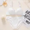 Conjunto de Sujetador con Espalda Bonita, Transpirable, Sexy y Cómodo, Push-Up para Pecho Pequeño, Levanta-Busto, Sin Aros, Conjunto de Ropa Interior para Niña