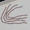 Pulsera de 18 cm producto semiacabado, cuentas perforadas moradas de 2-3 mm, perlas cultivadas de agua dulce genuinas, materiales para manualidades DIY al por mayor