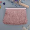 48 colores de fábrica al por mayor fila de borlas de poliéster encaje de flecos alfombra color cortina textil para el hogar accesorios de ropa procesamiento al por mayor