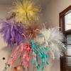 Nueva simulación de boda, hierba de pavo real, hierba de feiling, flor falsa, hierba pteris de plástico, caña, fuegos artificiales, paisaje, floricultura, flor decorativa