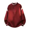 Transfronterizo [Nuevo Modelo] Invierno 2026 Estilo Coreano Engrosado Cuello Alto Media Cremallera Moda Chaqueta Suéter de Punto para Hombre