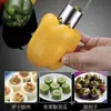 Extractor Multifuncional de Corazón de Acero Inoxidable para Pera, Melón Amargo, Manzana; Sacacorazones de Frutas para Cocina con Mango Largo y Diseño Engrosado